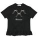 UNIONINI jIj[j ribbon frill tee black CS-049