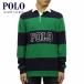  Polo Ralph Lauren Rugger рубашка мужской стандартный товар POLO RALPH LAUREN длинный рукав Rugger рубашка STRIPED COTTON RUGBY SHIRT