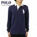  Polo Ralph Lauren Rugger рубашка мужской стандартный товар POLO RALPH LAUREN длинный рукав Rugger рубашка большой po колено BIG PONY RUGBY SHIRT