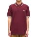 �t���b�h�y���[ �����Y �|���V���c ���K�̔��X FRED PERRY ���� �����|�C���g ���S TWIN TIPPED FRED PERRY SHORT SLEEVE POLO SHIRT M3600 597 OXBLOOD