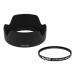TKG]NinoLite 2 шт. комплект EW-60F,EF-M18-150mm F3.5-6.3 IS STM соответствует линзы капот + UV фильтр 55mm / оборудован сделал .. тоже фильтр . линзы колпак установка возможность 