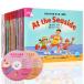 35 pcs. / set the first period education English reading picture book baby children -stroke - Lee book no. 2 volume CD attaching education 