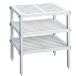 Belca kitchen storage 3 step free rack width 37× depth 30× height 40cm white made in Japan P