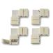 LED лента 12mm для 5pin RGBW SMD 5050 объединенный коннектор L type половина рисовое поле установка не необходимо 4 шт. комплект 
