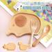 [10%OFF] baby plate 3 позиций комплект натуральное дерево производства бук. дерево ложка вилка ланч Kids . тарелка Mini меньше модный младенец ребенок ... празднование рождения 