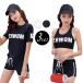  fitness swimsuit lady's 3 point set short sleeves shirt Rush Guard shirt body type cover 20 fee 30 fee 40 fee mama swimsuit 