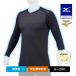  бейсбол нижняя рубашка Mizuno официальный Mizuno Pro dry обвес поток KUGEKI ICE V шея длинный рукав темно-синий бейсбол нижняя рубашка внутренний средняя школа бейсбол охлаждающий скорость .12JA2P14