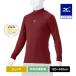  бейсбол нижняя рубашка Junior . грязный антибактериальный дезодорация . пот скорость . длинный рукав Mizuno официальный с высоким воротником красный бейсбол нижний внутренний рубашка студент бейсбол tops 12JAAP51