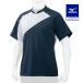  бейсбол форменная рубашка рубашка 2014 мир модель Mizuno Pro .. материалы солнечный cut мужской темно-синий × белый клиренс 12JC7L01