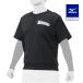  бейсбол внешний Mizuno официальный Mizuno Pro стрейч тренировочный половина Zip черный .MIZUNO тренировка тренировка надеты бейсбол одежда взрослый мужской 12JE2K08
