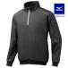  бейсбол внешний Mizuno официальный половина Zip жакет мужской черный MIZUNO тренировка тренировка надеты бейсбол одежда средняя школа бейсбол взрослый 12JE5V44
