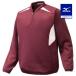  Mizuno официальный свечение bar Elite BK свет жакет мужской темно-красный × белый клиренс 