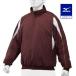 бейсбол Mizuno официальный половина Zip жакет с хлопком темно-красный белый MIZUNO тренировка тренировка надеты бейсбол одежда средняя школа бейсбол взрослый мужской . способ клиренс 12JE9V32