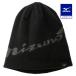  Mizuno официальный .. повышение температуры / Mizuno Pro breath Thermo вязаная шапка унисекс черный 