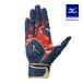  бейсбол перчатки подающего взрослый a латиноамериканский свечение bar Elite Mizuno официальный обе рука для темно-синий × красный × Gold batting перчатки MIZUNO одиночный . промывание в воде возможно 1EJEA270