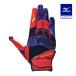  бейсбол Mizuno Pro защитные перчатки с одной стороны правый рука для левый для метания взрослый Mizuno официальный .. перчатки красный × темно-синий × темно-синий перчатки левый выгода . одиночный . промывание в воде возможно 1EJED081
