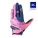  Mizuno официальный Mizuno Pro .. перчатки левый рука для голубой x розовый x розовый унисекс 