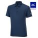  Mizuno официальный navi dry рубашка-поло короткий рукав / большой размер мужской платье темно-синий тренировка одежда 