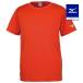  Mizuno официальный футболка рукав Ran bird Logo мужской женский f Ray m orange клиренс тренировка одежда 