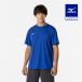  Mizuno официальный navi dry футболка короткий рукав | круглый вырез мужской Surf голубой × белый 