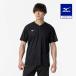  Mizuno официальный navi dry футболка короткий рукав |V шея унисекс черный × белый 
