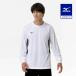 Mizuno официальный navi dry футболка длинный рукав / переключатель белый × черный мужской 
