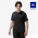  Mizuno официальный пот отделка / вентиляция dry обвес поток футболка черный унисекс 