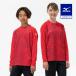  Mizuno официальный графика футболка длинный рукав высокий белка k красный Junior 