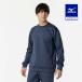  Mizuno официальный стрейч тренировочный Crew унисекс страница ento голубой . клиренс 