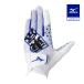  Mizuno официальный COOLGRIP прохладный рукоятка HAPPI COLLECTION перчатки / левый рука белый мужской 