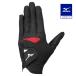  Mizuno официальный конфигурация "губа" перчатки / левый рука Golf мужской черный × красный клиренс 