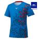  Mizuno официальный игра рубашка ракетка спорт унисекс French голубой клиренс 