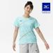  soft теннис бадминтон игра рубашка Mizuno официальный теннис ракетка спорт игра одежда MIZUNO женский голубой бирюзовый 