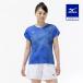  Mizuno официальный игра рубашка ракетка спорт Dazzlin g голубой женский 