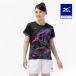  soft теннис бадминтон игра рубашка Mizuno официальный теннис ракетка спорт игра одежда MIZUNO женский черный 