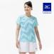  soft теннис бадминтон игра рубашка Mizuno официальный теннис ракетка спорт игра одежда MIZUNO женский голубой бирюзовый 