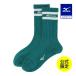  Mizuno официальный Mizuno прямой . ограничение dry bekta- тонкий пирог ru постоянный носки Logo + линия зеленовато-голубой X белый унисекс 