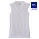  Mizuno official dry bekta- Every V neck sleeveless shirt large size men's eggshell white 