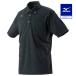  Mizuno official dry science Work polo-shirt short sleeves men's black Father's day 