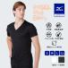  Mizuno официальный .. повышение температуры Mizuno premium hot внутренний breath Thermo Daily модель тонкий V шея рубашка с коротким рукавом черный мужской 