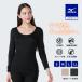  Mizuno официальный .. повышение температуры Mizuno premium hot внутренний breath Thermo Daily модель средний толщина раунд шея 9 минут рукав рубашка черный женский 