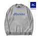  Mizuno официальный Golf одежда NEW VINTAGE GOLF MIZUNO Logo вырез лодочкой тренировочный серый унисекс 