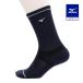  Mizuno официальный гипер- ион плюс носки постоянный длина антибактериальный дезодорация мужской глубокий темно-синий 