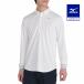  Mizuno официальный Golf одежда контакт охлаждающий лёд Touch солнечный cut длинный рукав вместе воротник кнопка down рубашка . надеты высшее . белый мужской клиренс 
