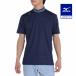  Mizuno официальный Golf одежда пот отделка / вентиляция dry обвес поток сетка короткий рукав ребра воротник mok шея рубашка мужской глубокий темно-синий клиренс 
