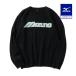  Mizuno официальный NEW VINTAGE GOLF MIZUNO Logo вырез лодочкой свитер черный мужской 