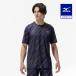  Mizuno официальный Quick dry графика футболка - navi мужской 