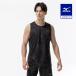  Mizuno официальный пот отделка вентиляция dry обвес поток графика майка черный x серый мужской 