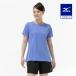  Mizuno официальный пот отделка вентиляция dry обвес поток футболка Ultra морской женский 