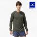  Mizuno официальный пот отделка / вентиляция dry обвес поток футболка длинный рукав forest Night мужской 